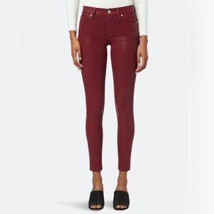 NWOT Hudson Nico Super Skinny Red Coated Jeans 27